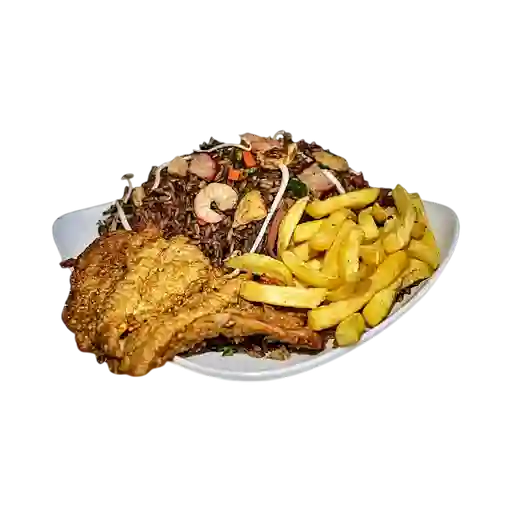 Combo Arroz Chino Papa Chuleta para 4