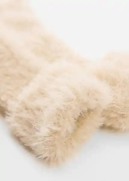 Guantes Fluffy Crudo Talla 99 Mujer Mango