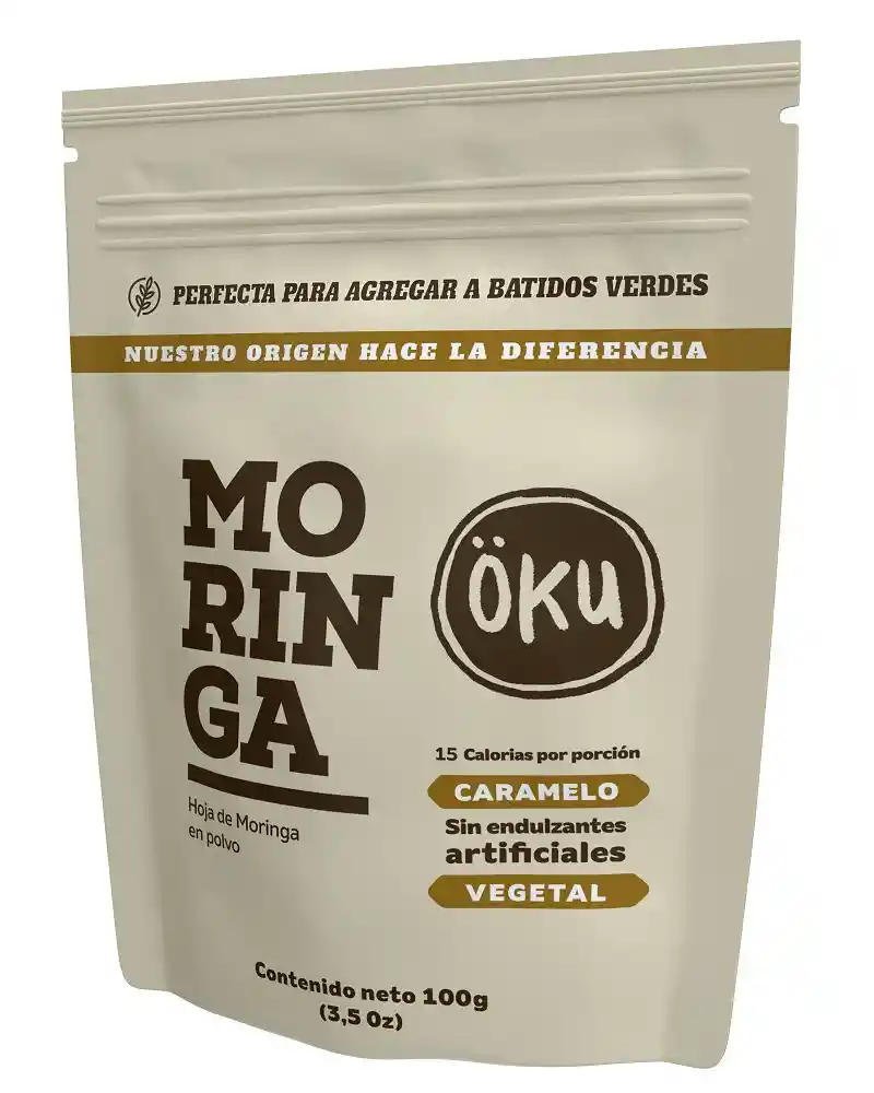 Oku Moringa de Caramelo en Polvo 100% Natural