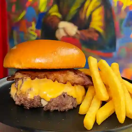 Tiny smash + papas
