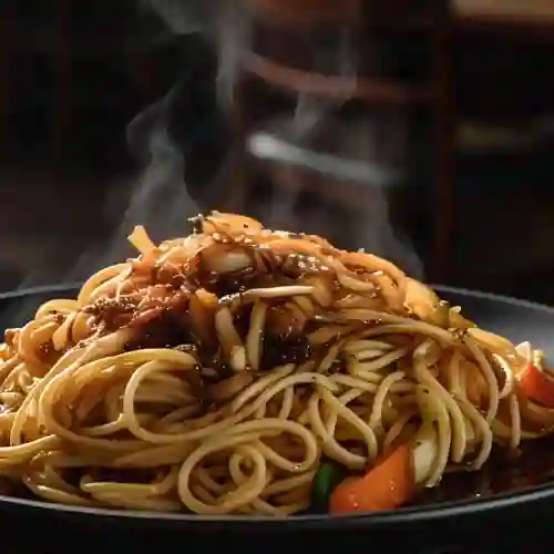 Pasta Teriyaki Salteada de Verduras