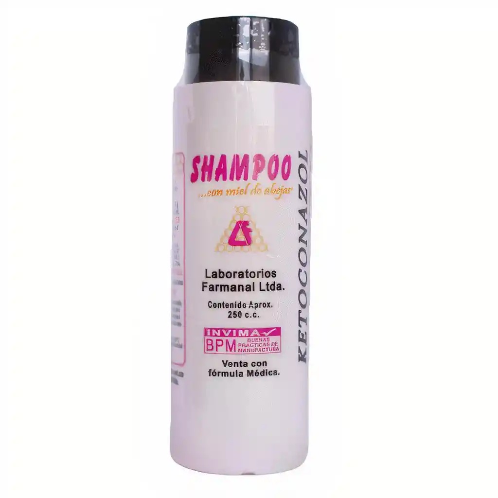 Ketoconazol Shampoo Con Miel de Abejas 250 mL