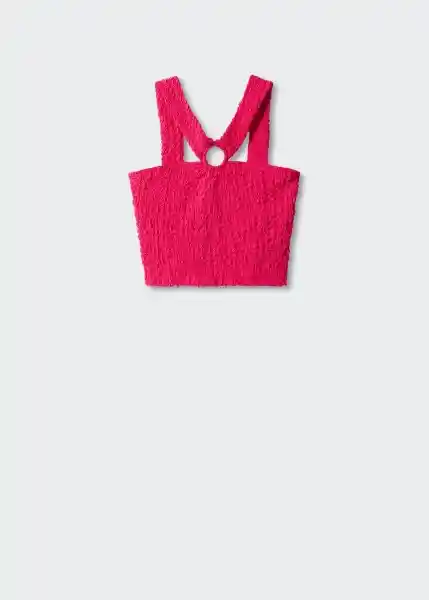 Top Carey Fucsia Talla L Mujer Mango