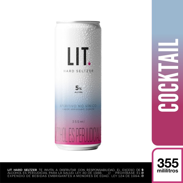 Lit Bebida Preparada Sabor Arándano y Cereza 355 ml