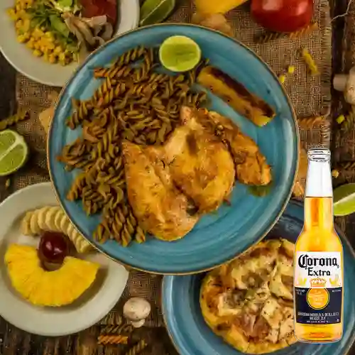 Combo Bandeja Especial de Pollo + Corona 330 ml