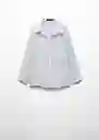 Camisa Zaro Celeste Talla M Mujer Mango