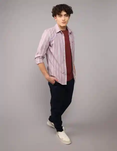 Camisa Hombre Café Talla X-LARGE 2722233 American Eagle