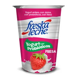 Freskaleche Yogurt Semidescremado con Probióticos Sabor a Fresa