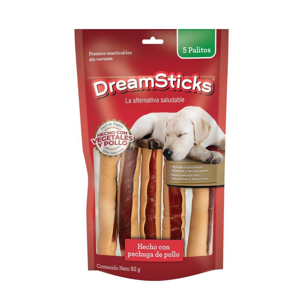 Dream Sticks Snack para Perros Palitos Vegetales y Pollo 100 g