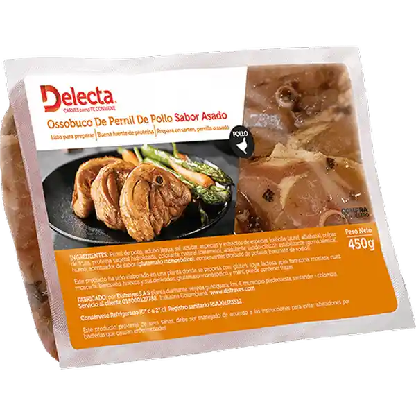 Delichicks Ossobuco de Pernil de Pollo Sabor Asado