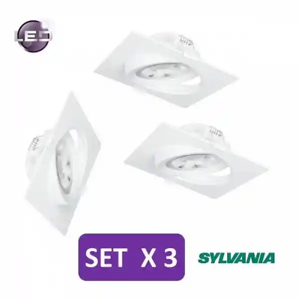 Sylvania Bala Led Tipo Spot Cuadrada Luz Blanca 7W