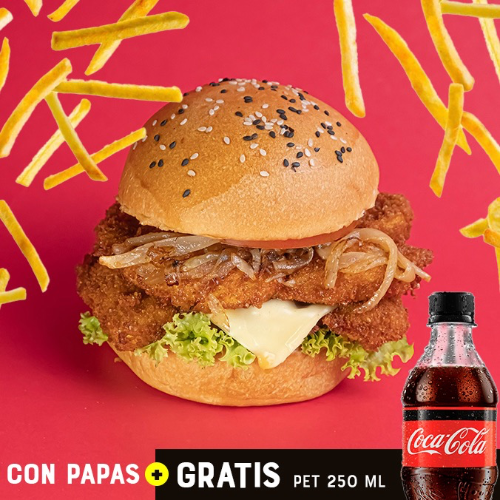 Hamburguesa pollo crispy
