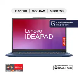 Lenovo Portátil pc Sl3 R5 16Gb 512Gb 15.6'' Pulgadas
