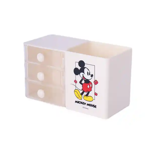 Organizador Plástico Tres Capas Disney Mickey Mouse Miniso
