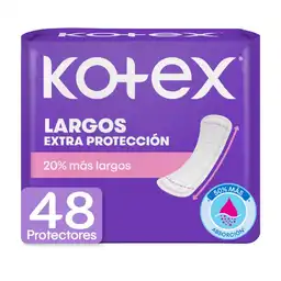 Protectores Diarios Kotex Largos 48 Und