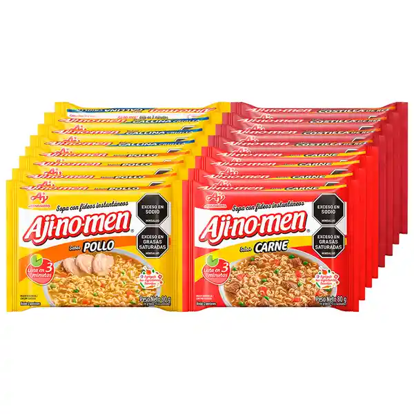 Aji-No-Men Sopa Instantánea de Fideos Tipo Ramen