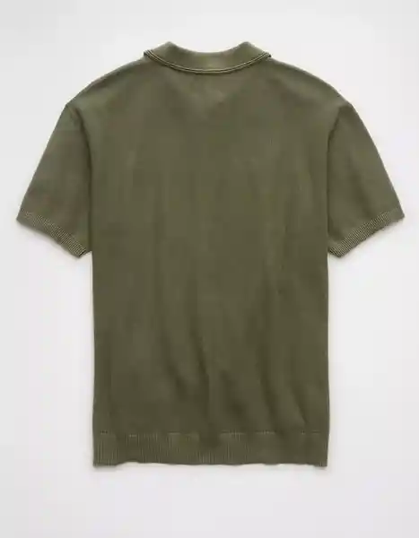Suéter Hombre Tejido Verde Talla: SMALL 2007309 American Eagle