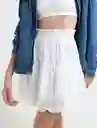  Falda Praga Crudo Puro Claro Mujer Talla S Naf-Naf 