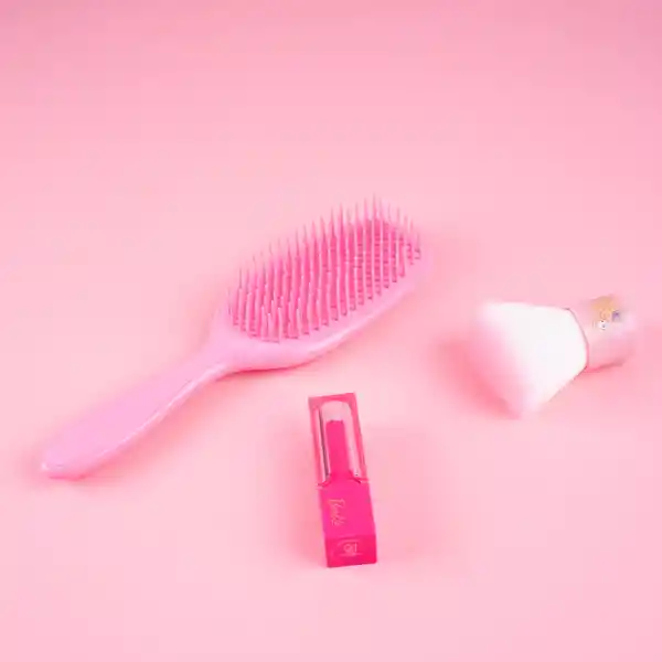 Cepillo Desenredante Serie Barbie Rosa Miniso