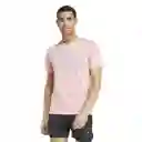 Adidas Camiseta Tr-Es Fr Logo T Para Hombre Rosado Talla M