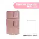 Cartera Para Mujer Con Hebilla Dorada Rosa Serie Miniso
