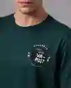 Camiseta Akt Hombre Verde Ocote Ultraoscuro Talla XL 96788 Rifle