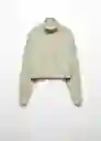 Jersey Ricotta Khaki Talla L Mujer Mango