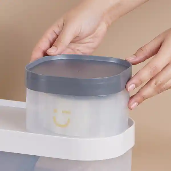 Organizador Plástico Serie Silvery Gray Gris Oscuro Miniso