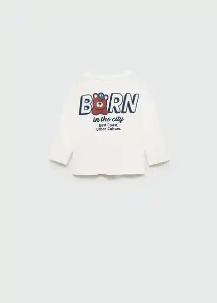 Camiseta Born Offwhite Talla 69 Niños Mango