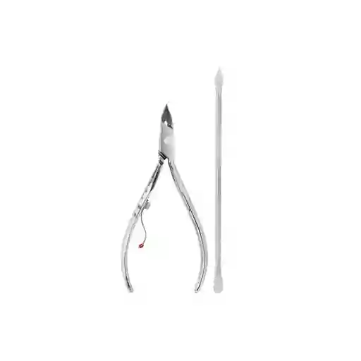 Mundial Alicate Cutícula + Espatula Doble Professional 778-e