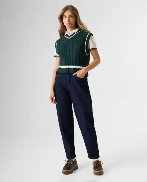 Chaleco Mujer Verde Talla L 692G000_VER195220 Americanino