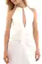 Vestido Largo Aurelia Marfil Talla XS Mercedes Campuzano