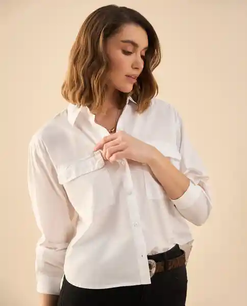 Camisa Blanco 0 Claro Talla L 612G014 Esprit