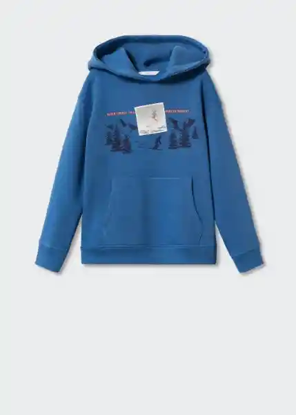 Sudadera Pola Azul Talla 14 Niños Mango