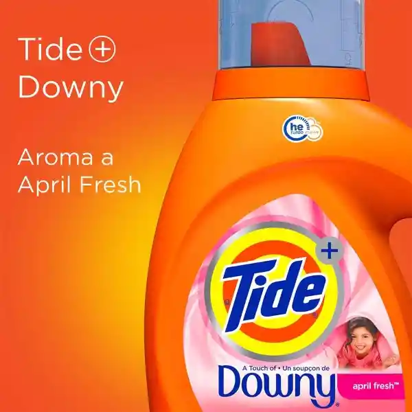 Tide Detergente Líquido con un toque de Downy April Fresh