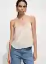 Top Rachy Off White Talla XS Mujer Mango