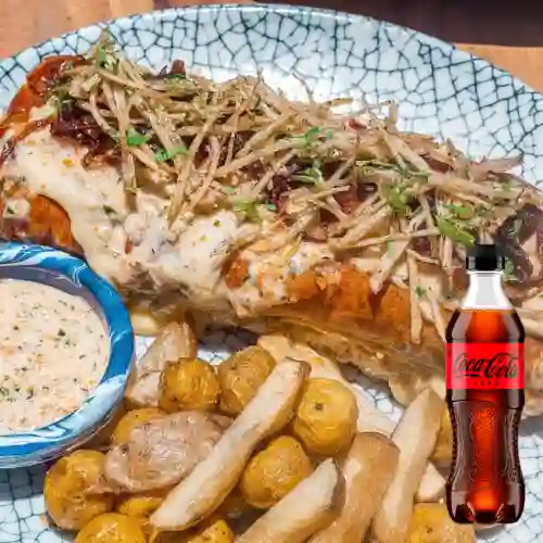 Combo Perro con Pollo + Coca-Cola ZERO 400ml