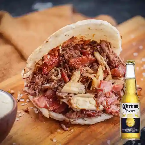 Combo Arepa Mixta + Corona Extra 355ml