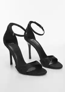 Sandalias Haka Negro Talla 40 Mujer Mango