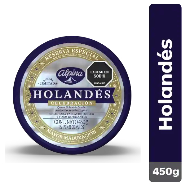 Queso Holandés Alpina Celebración 450 g