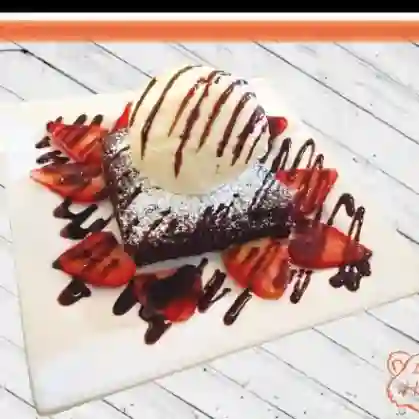 Brownie con Helado
