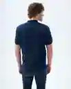 Camiseta Hombre Color Azul Talla L 809F020 Americanino
