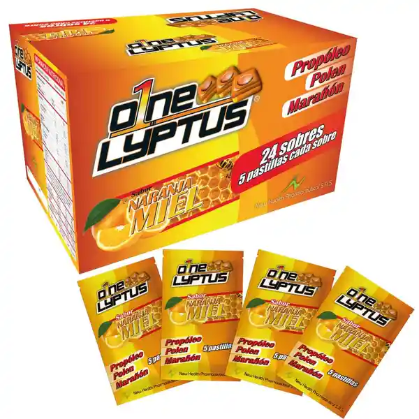 O1Ne Energizante Lyptus Naranja Miel Sobre