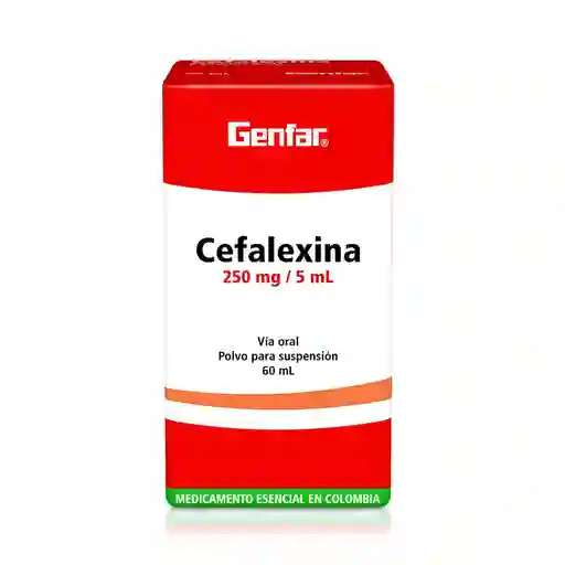 Genfar Cefalexina Polvo para Suspensión Oral (250 mg)