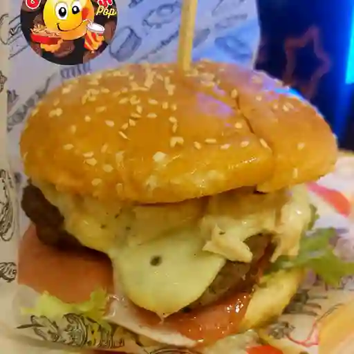 Burguer glotona con pollo
