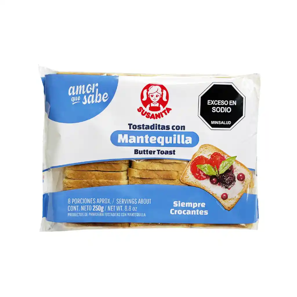 Tostadas mantequilla susanita x 250g