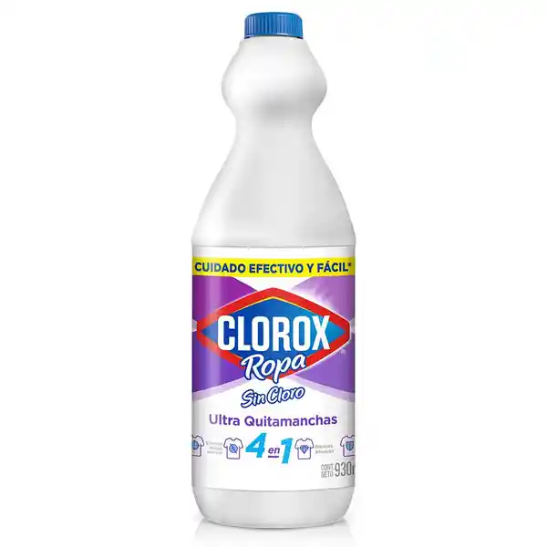 Quitamanchas Sin Cloro Clorox Ropa 4 en 1 Blanca 930 mL