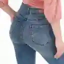 Jean Ilussion Tiro Medio Bota Recta Azul Talla 8 - 630900