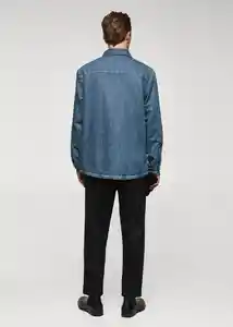 Sobrecamisa Blues Dirty Talla M Hombre Mango