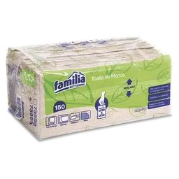 Familia Toalla Mano Institucional Z Natural Doble Hoja